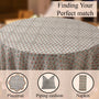 pink and gray floral indian 100% cotton breathable round tablecloth