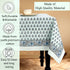 blue floral 100% cotton tablecloth
