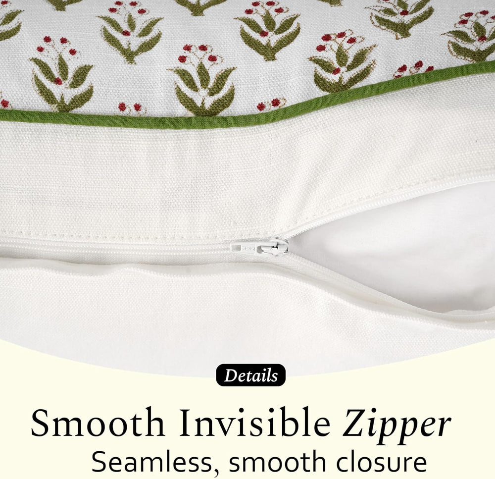 Pipping Pillow Cover - Bohemian Meadow