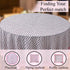 pink and white floral indian 100% cotton breathable round tablecloth