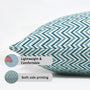 Reversible boho pillow covers with double-sided print design

