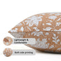 Reversible boho pillow covers with double-sided print design

