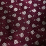 Close-up of hand-block printed cotton pillow cover with hidden zipper

