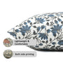 Reversible boho pillow covers with double-sided print design