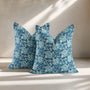 Decorative cotton pillow covers featuring reversible print and bohemian charm