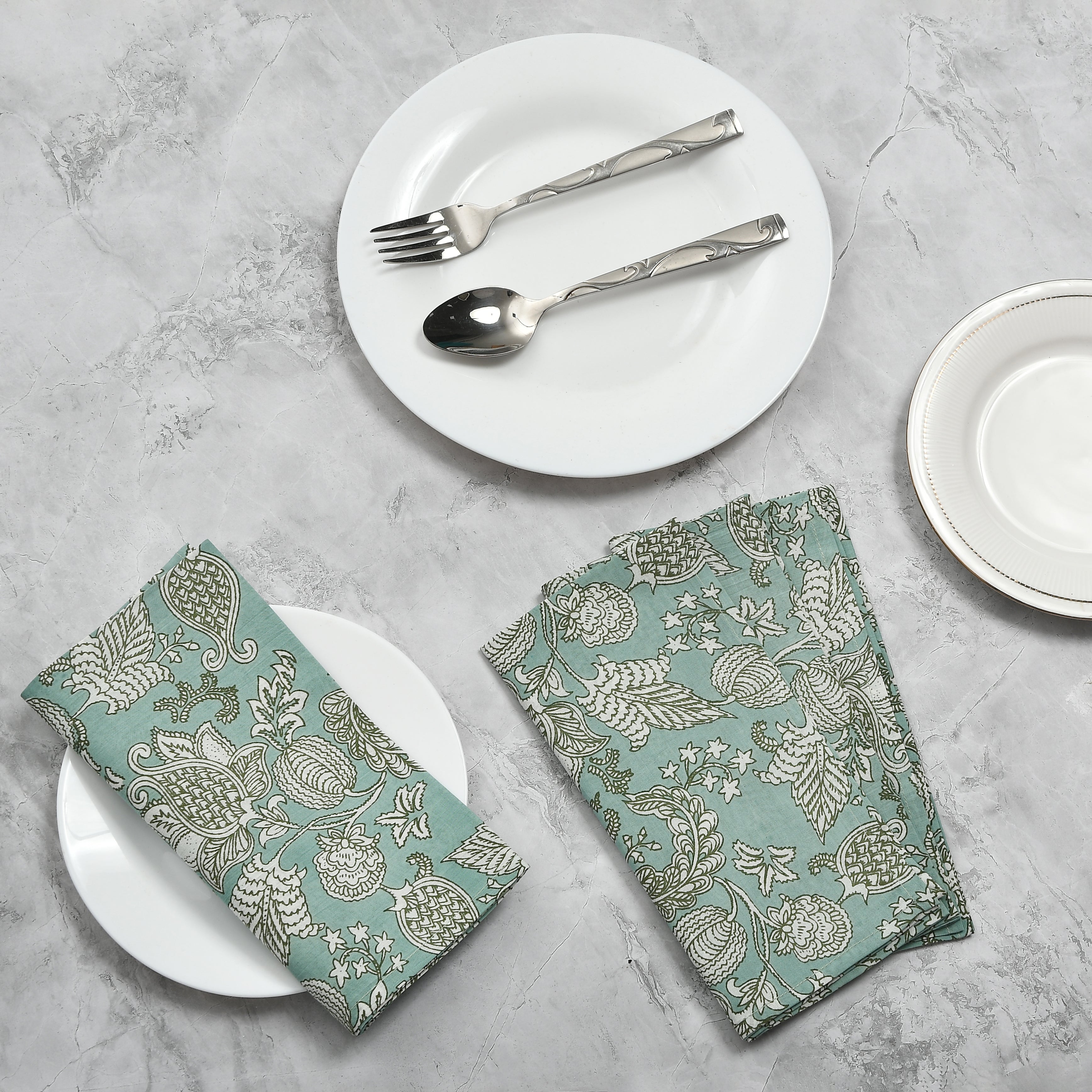 Cotton Cloth Napkins - Seafoam