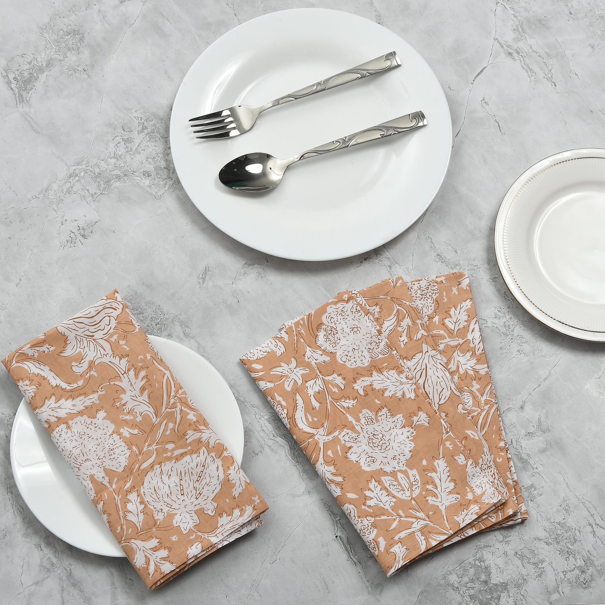 Cotton Cloth Napkins - Light Peach (Set of 6)