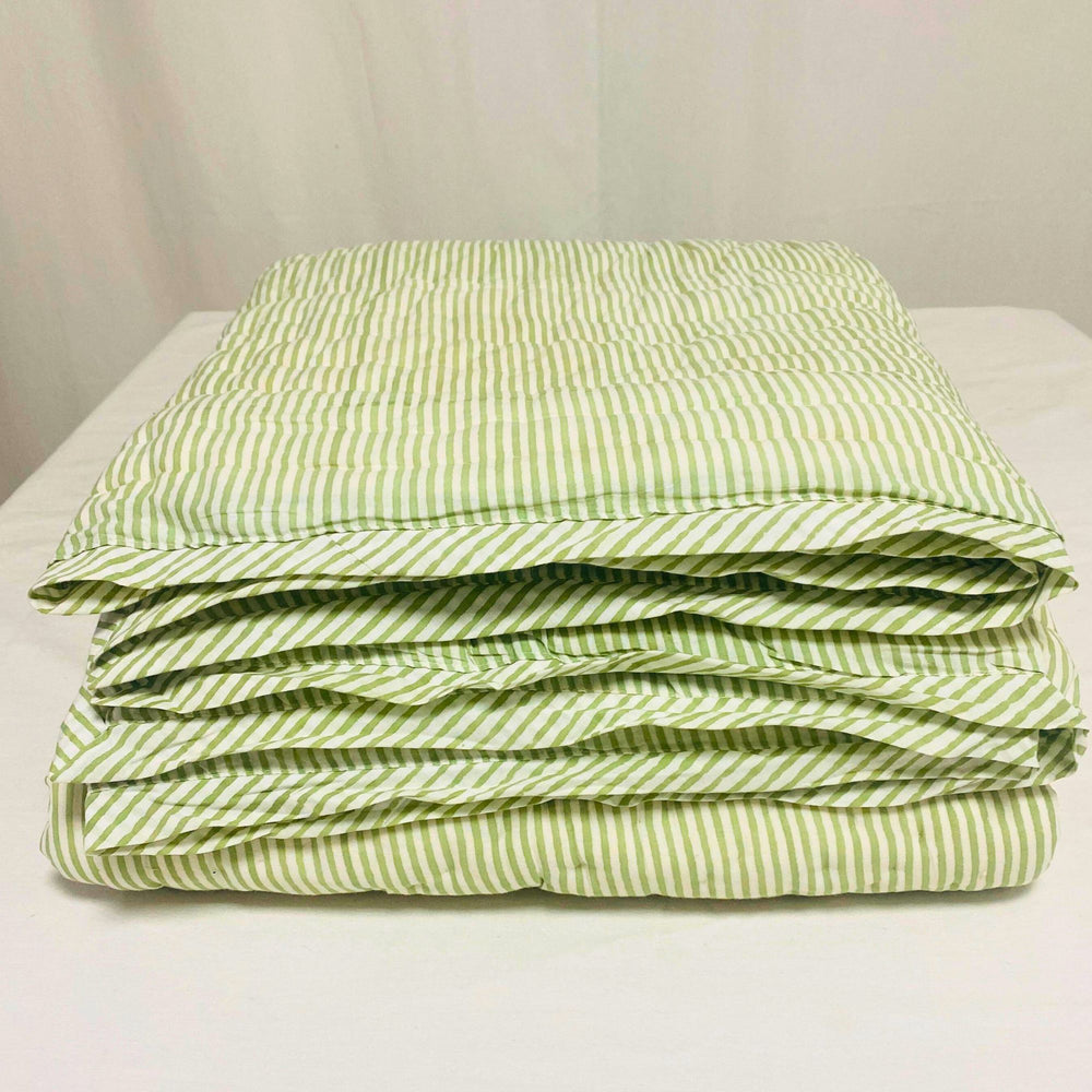 Quilt - Green Stripe