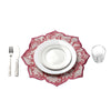 Ruby Red Flower Scallop Placemat