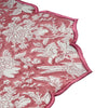 Ruby Red Flower Scallop Placemat