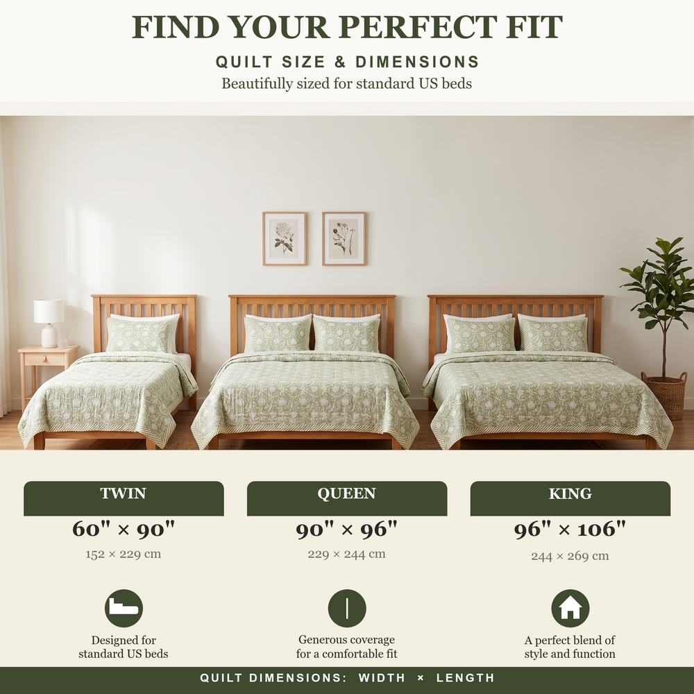 Quilt - Frosty Green
