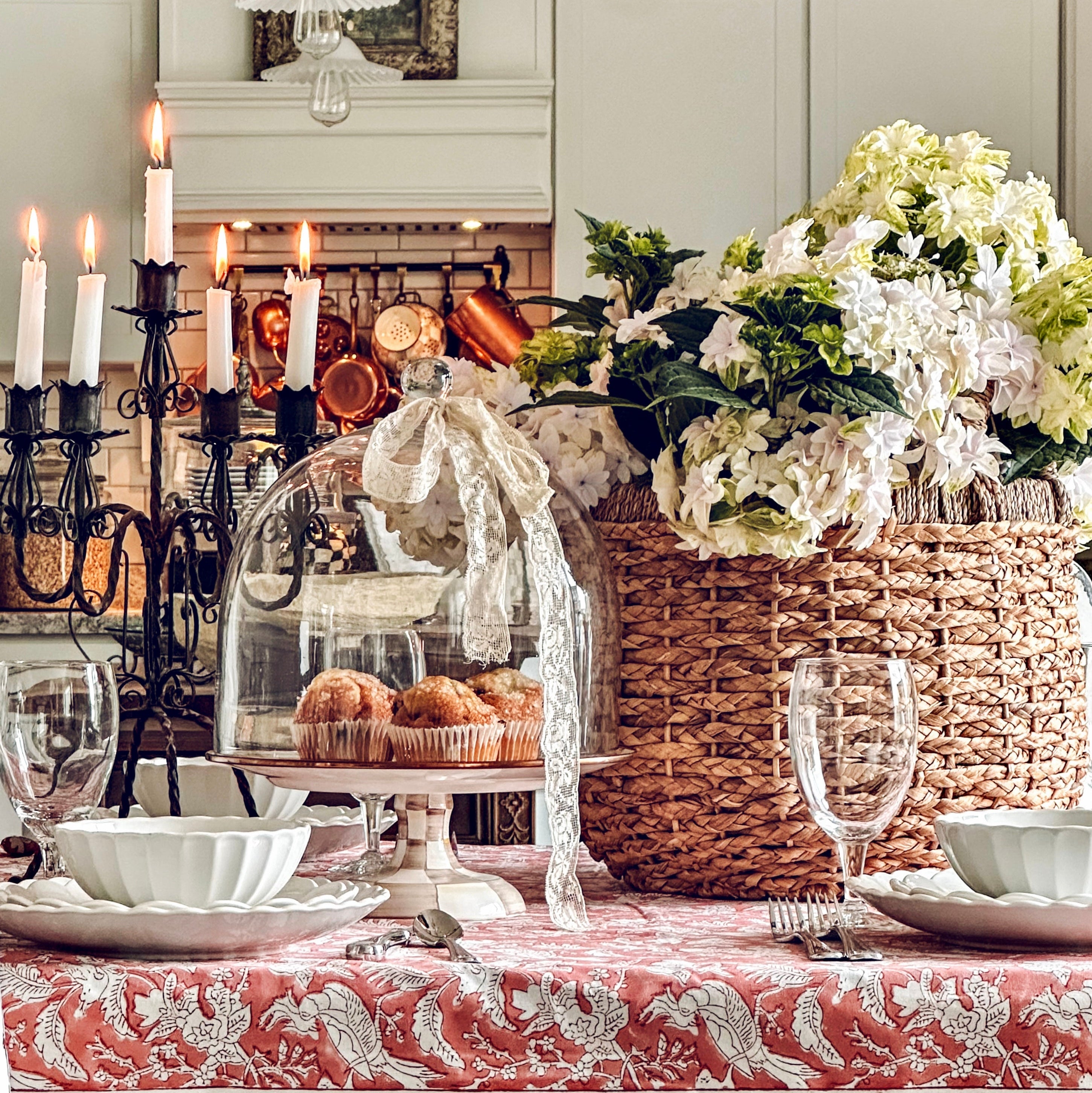 The Coral Pink Table Set