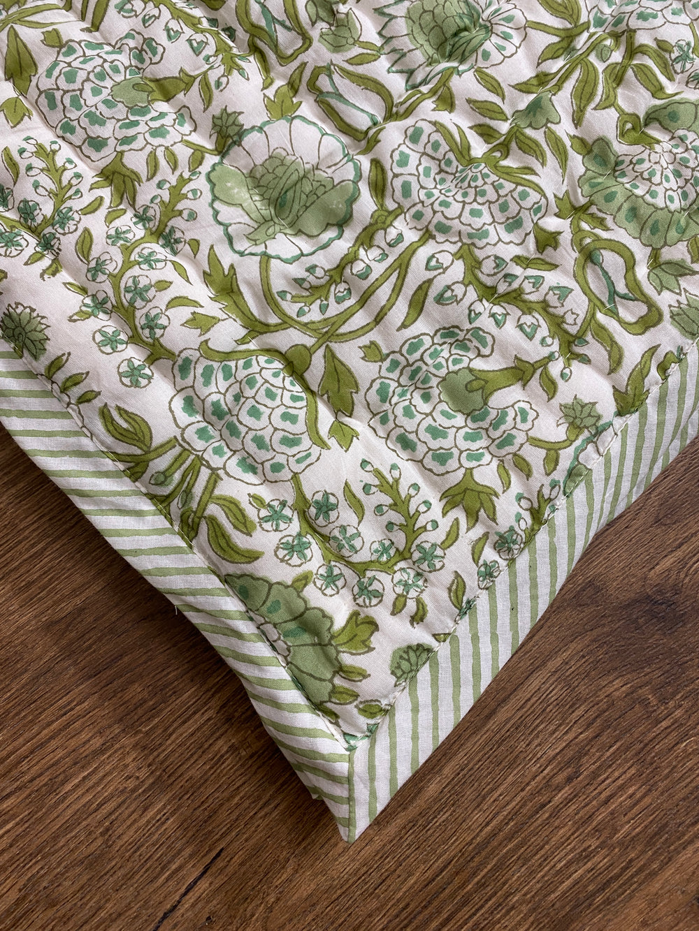 Quilt - Agate Green Stripe