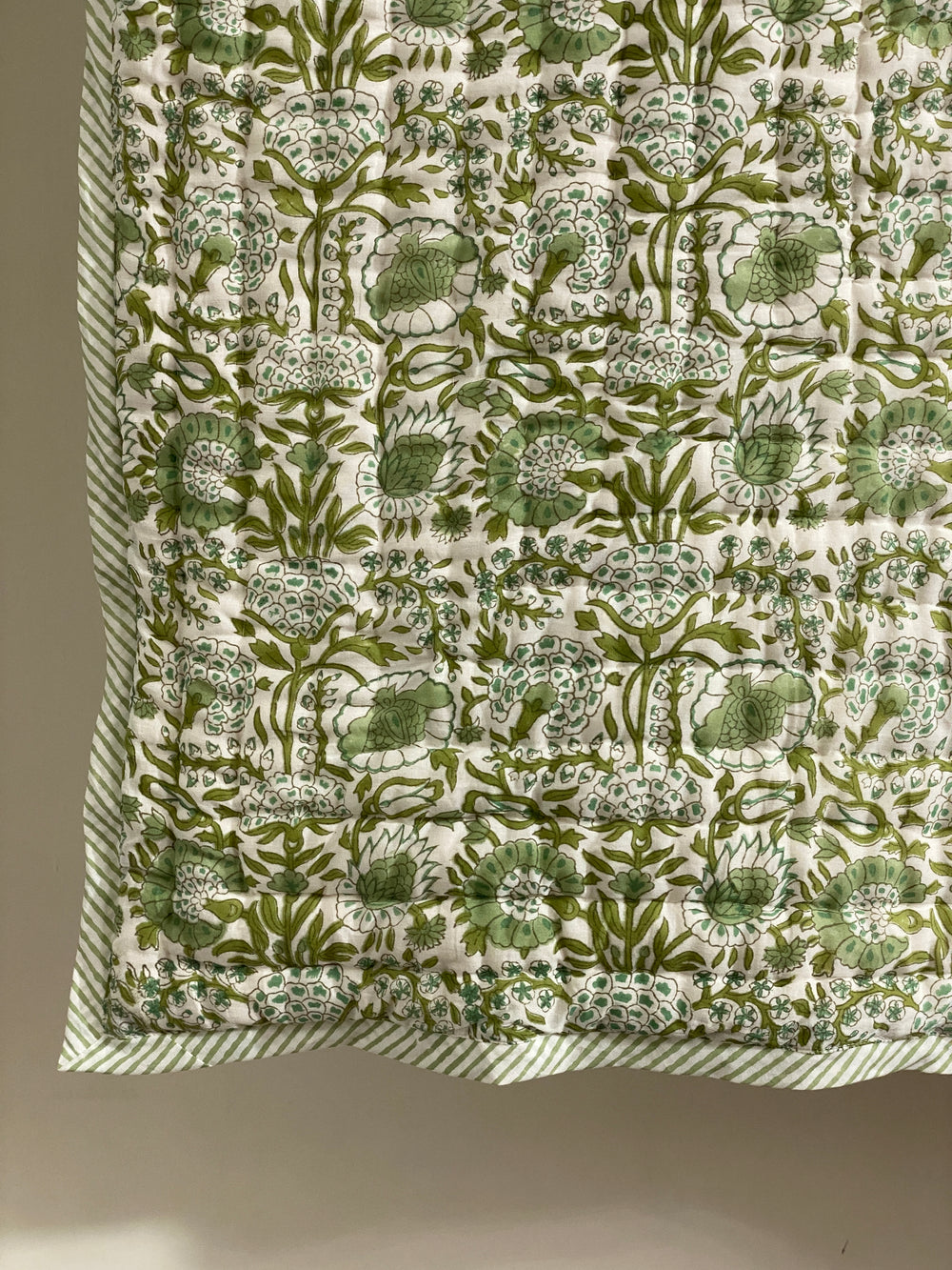Quilt - Agate Green Stripe