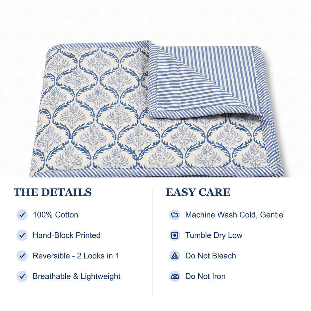 Quilt - Indigo Regal