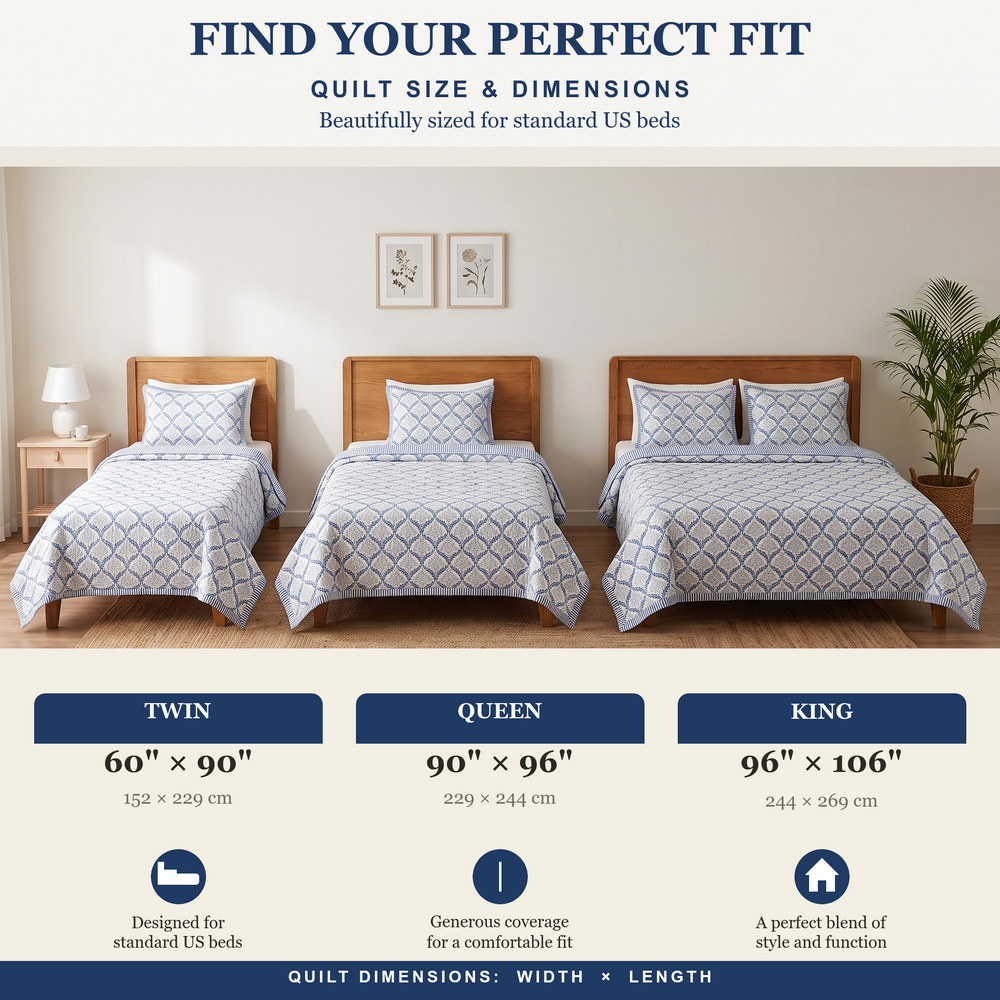 Quilt - Indigo Regal
