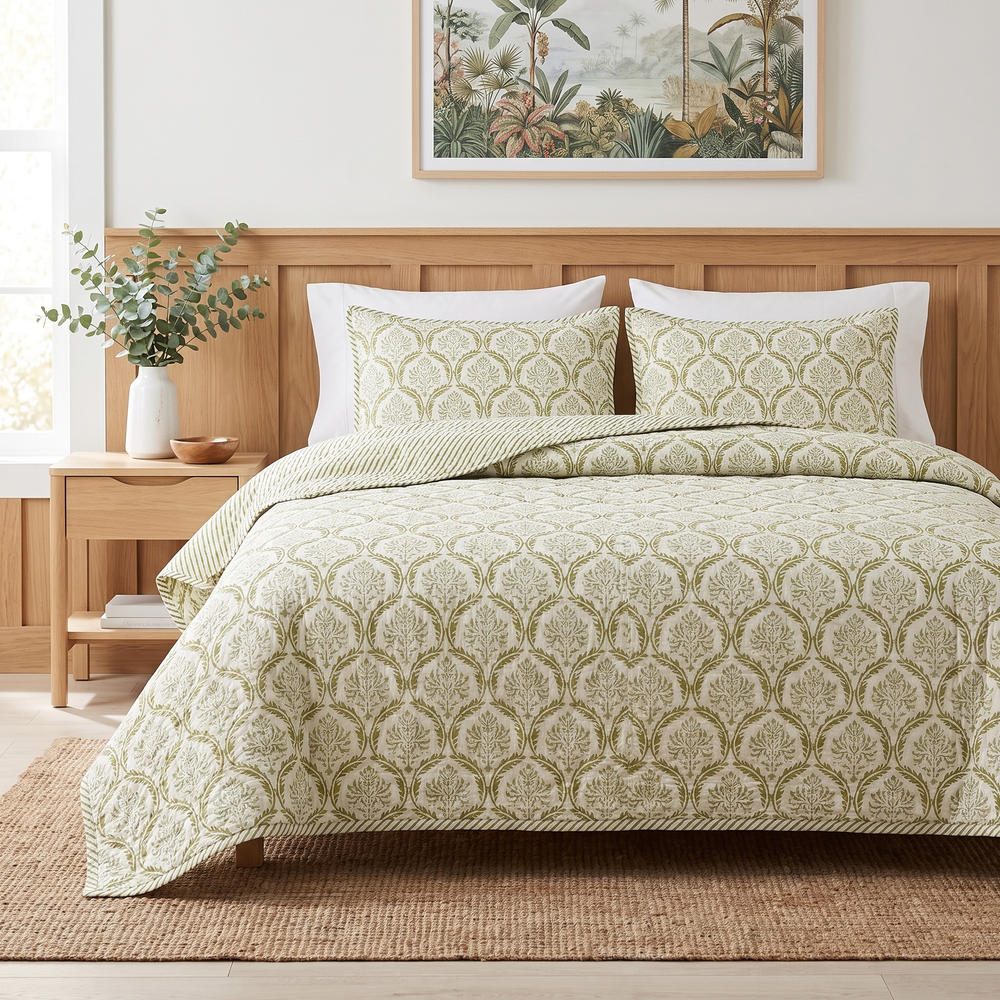 Quilt - Olive Bloom