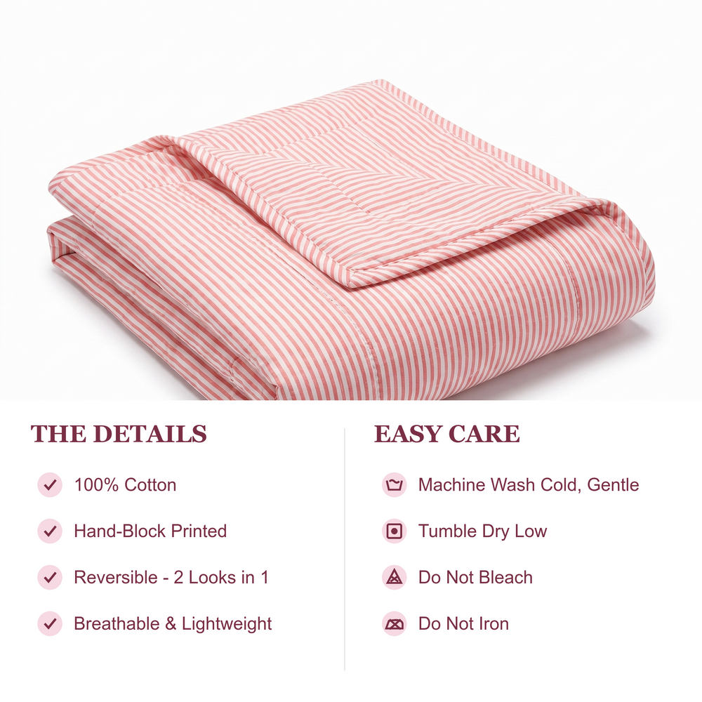 Quilt - Pink Stripe