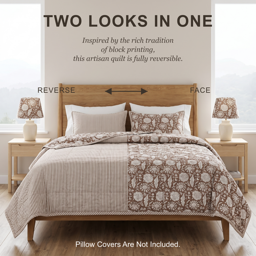 Quilt - Rustic Brown
