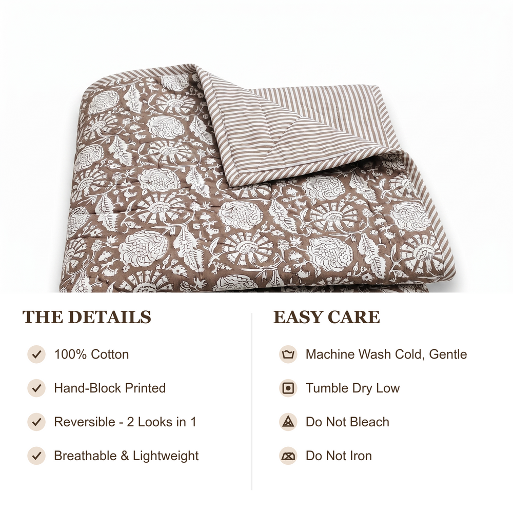 Quilt - Rustic Brown