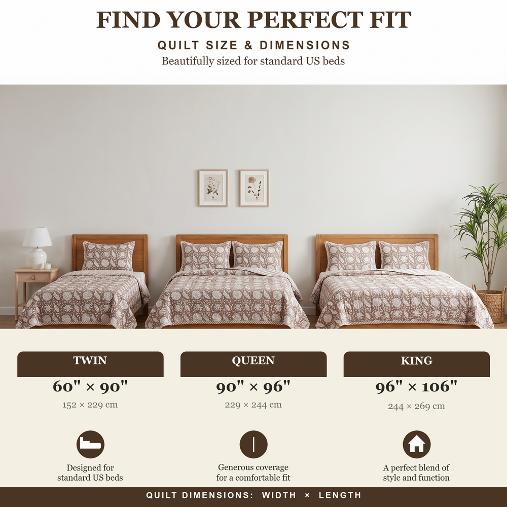 Quilt - Rustic Brown