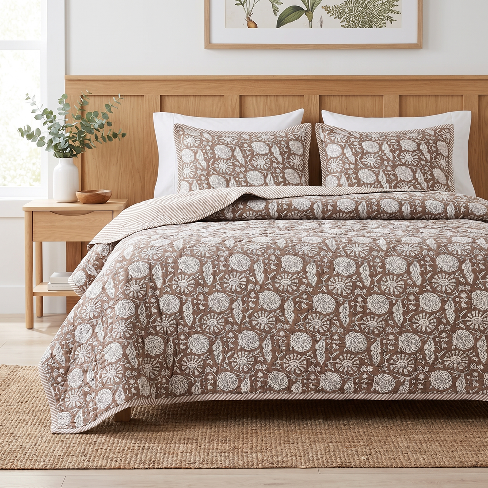 Quilt - Rustic Brown