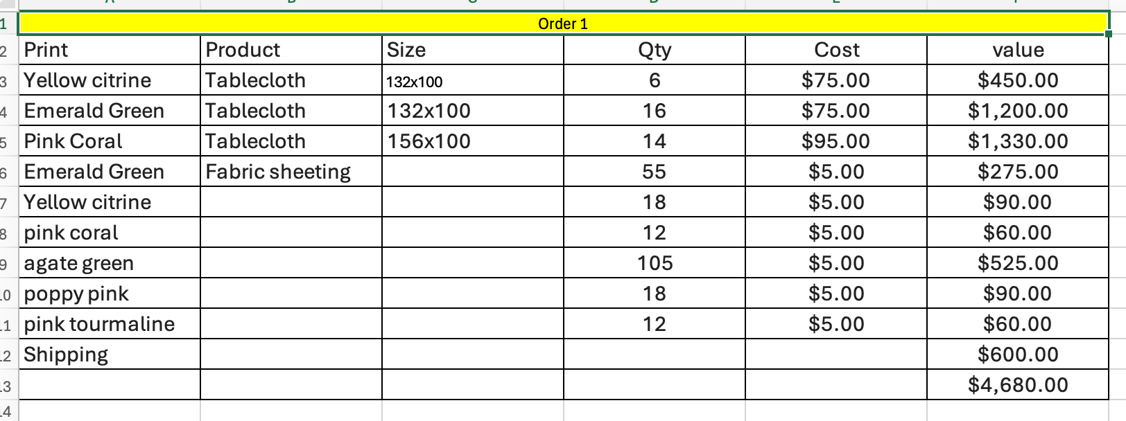 Mix order for Leslie