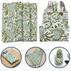 Agate Green Block Print Cotton Napkins
