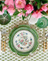 Emerald Green Tablecloth on Dinner Table