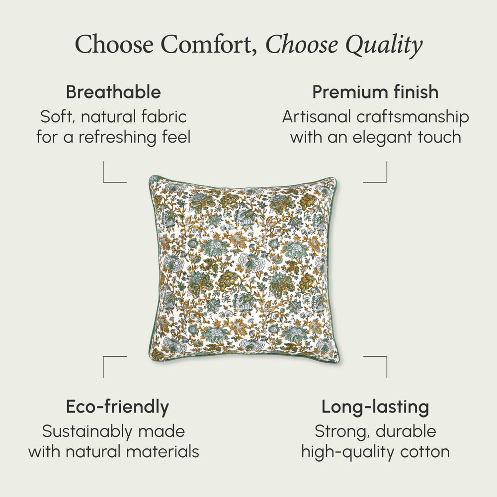 Piping Throw Pillow Covers - Topaz Blue (Set of 2)
