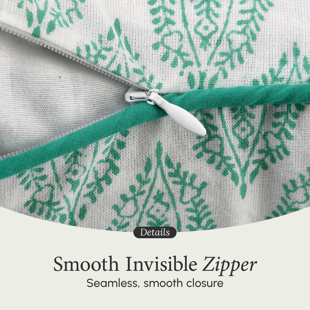 Piping Throw Pillow Covers - Sea Green (Set of 2)