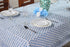 Apatite Blue Dinner Tablecloth Setup