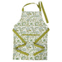 Green cooking apron with a rustic farmhouse feel