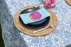 Sapphire Blue Table Cover (With Optional Napkins) - Cotton Print Club